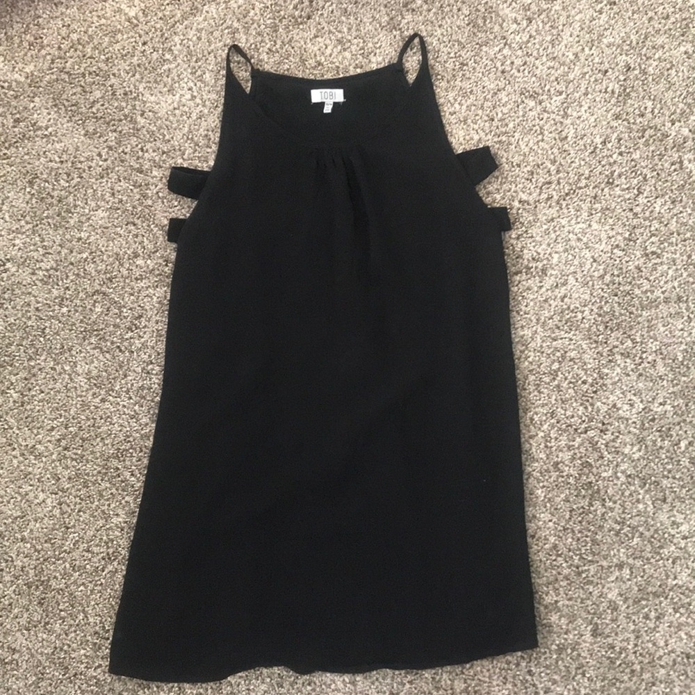 Tobi Black shift dress